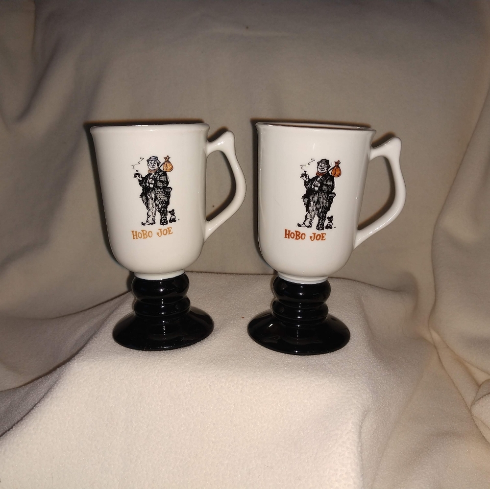 Vintage Hobo Joe Coffee Cups